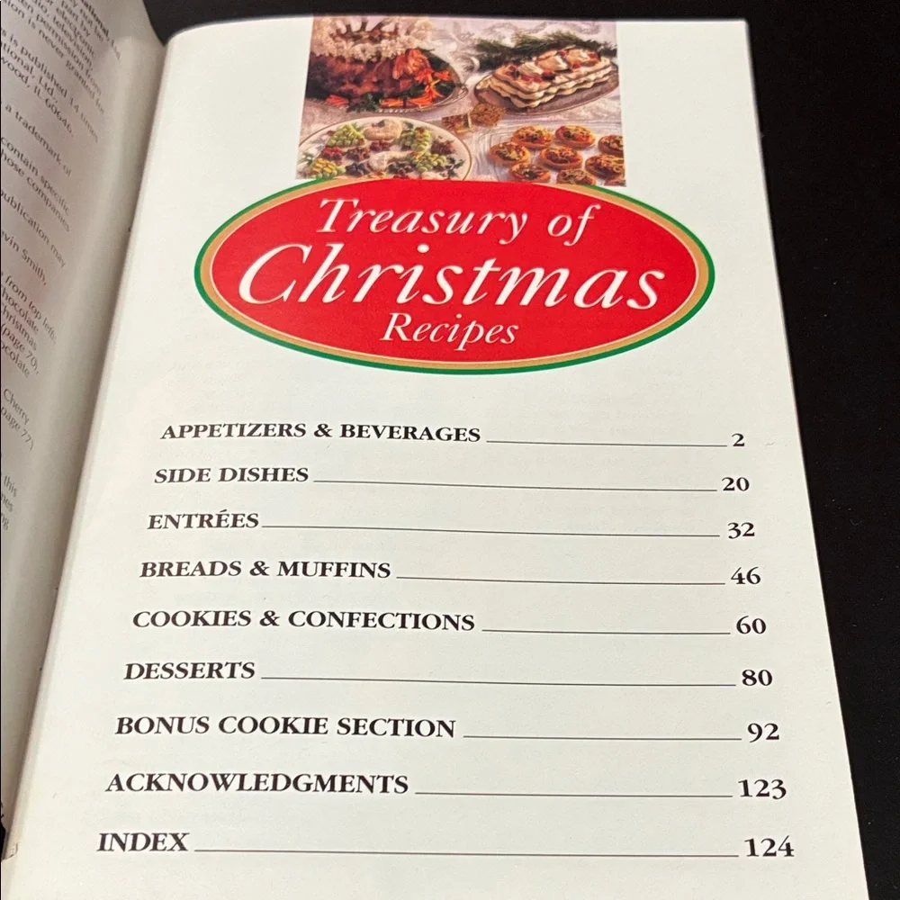 Treasury of Christmas Recipe cookBook Set